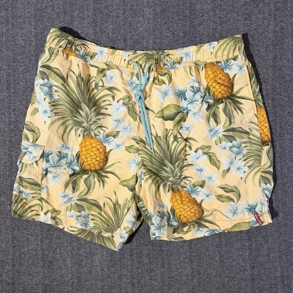 Tommy Bahama Relax Men's Hawaiian Tropical Print Swim Trunks XXL RESORT WEAR